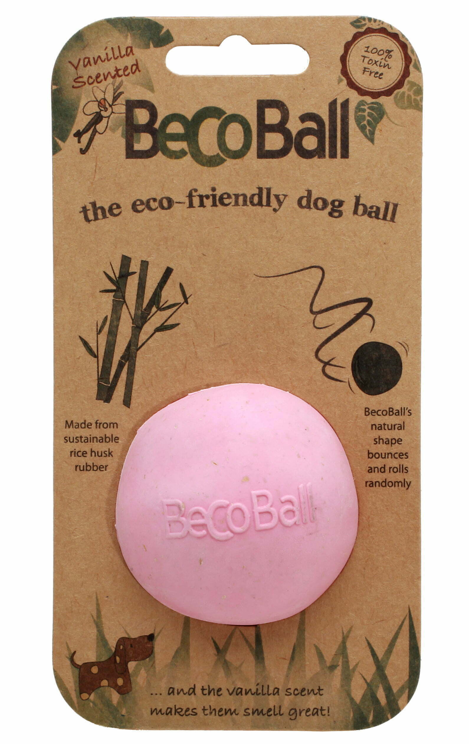 Ihålig Boll Rosa, 5 cm Bichon Frisé Pawpalace