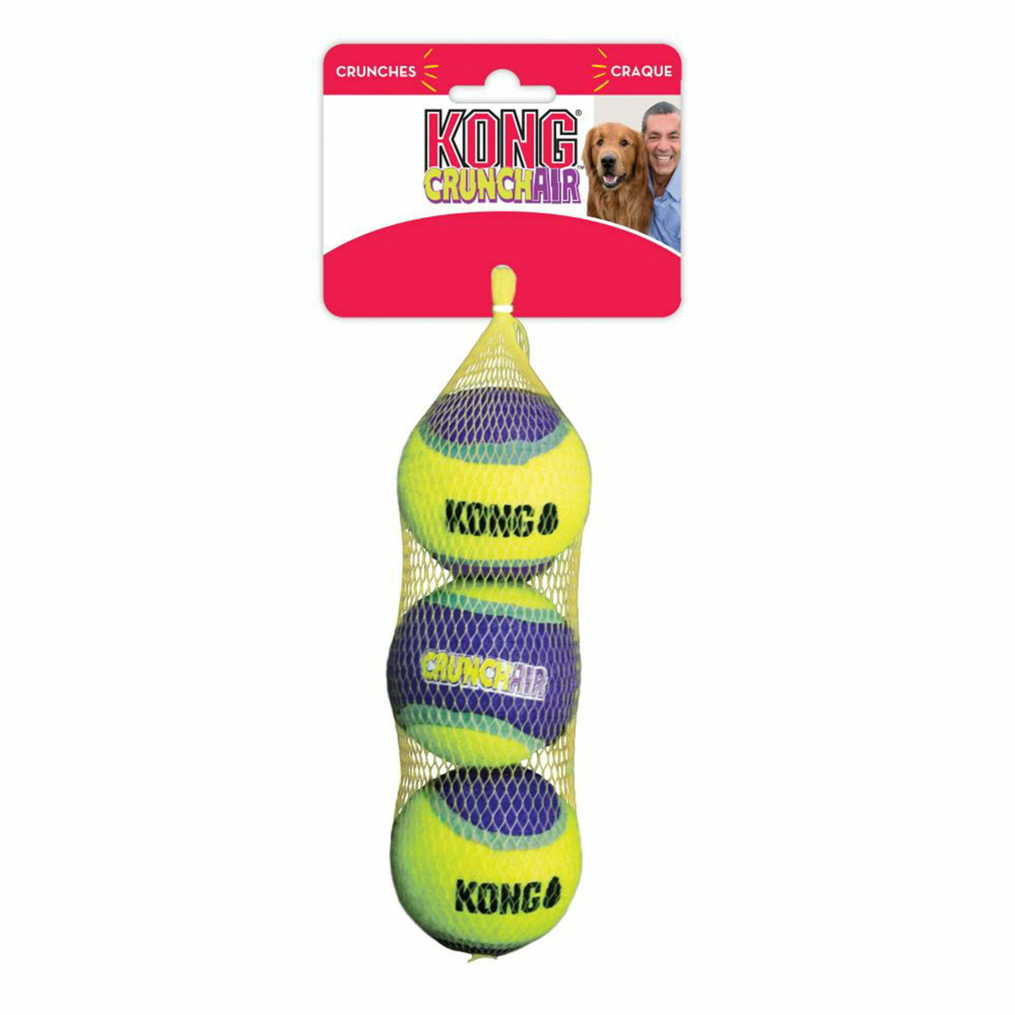 CrunchAir Tennisboll 3-pack, 6,5 cm Hund Pawpalace