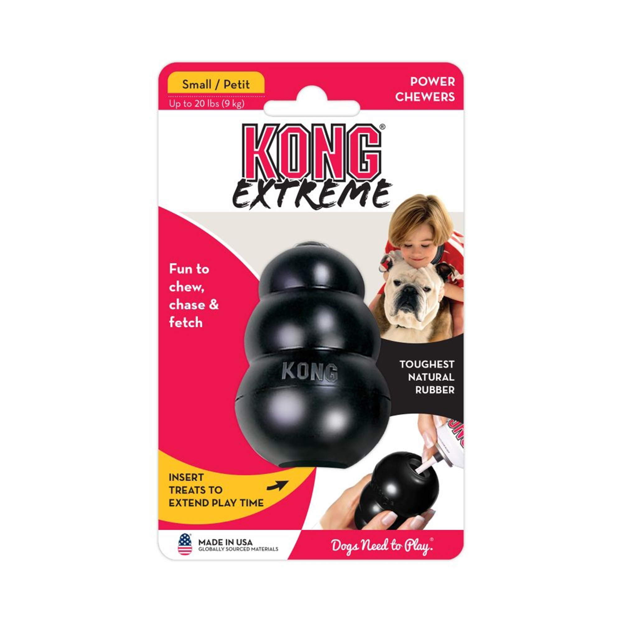 Hundleksak Kong Extreme, 7 cm Bichon Frisé Pawpalace