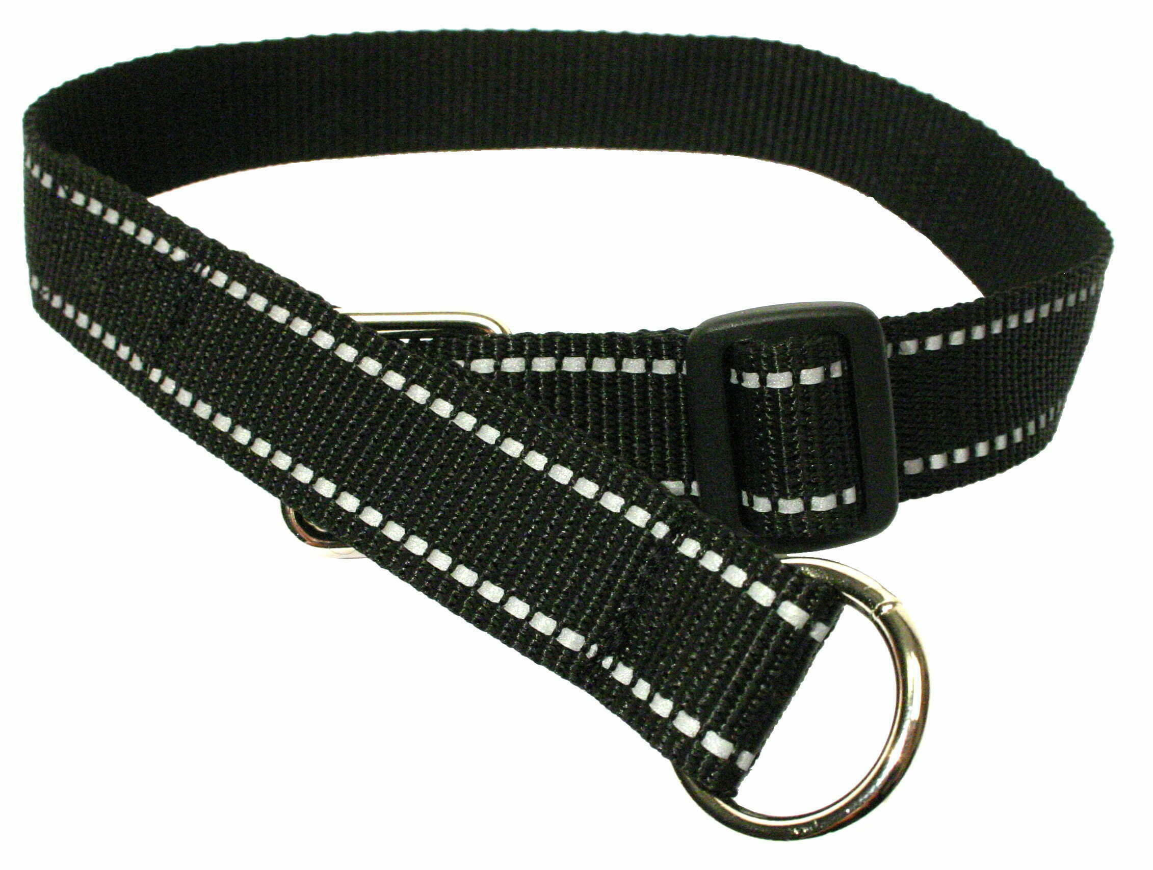 Halvstryp Svart Reflex 25 mm, 30-46 cm Hund Pawpalace