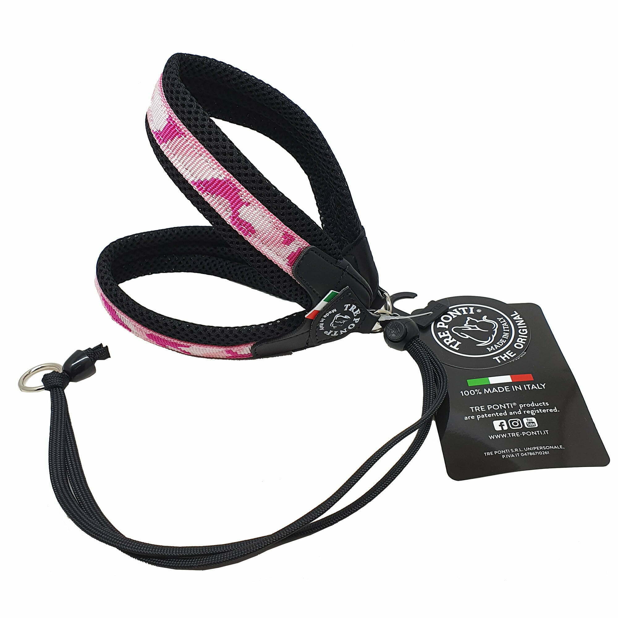 Hundsele Med Snöre Rosa Camo, Nr 1 Halsband & selar Pawpalace