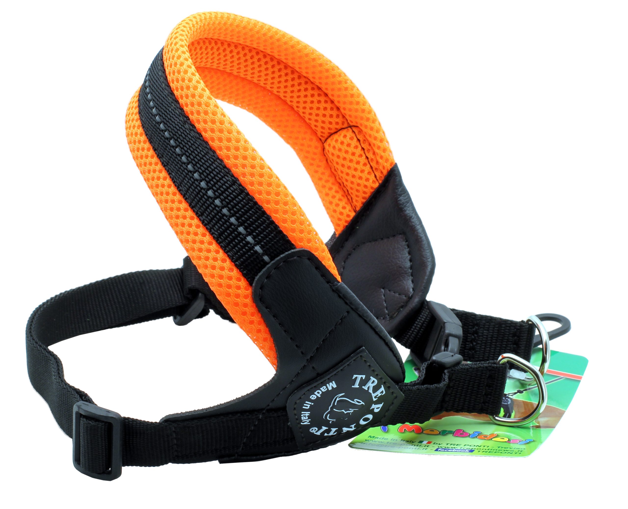 Hundsele Med Spänne Mesh Neonorange, Nr 1 Halsband & selar Pawpalace