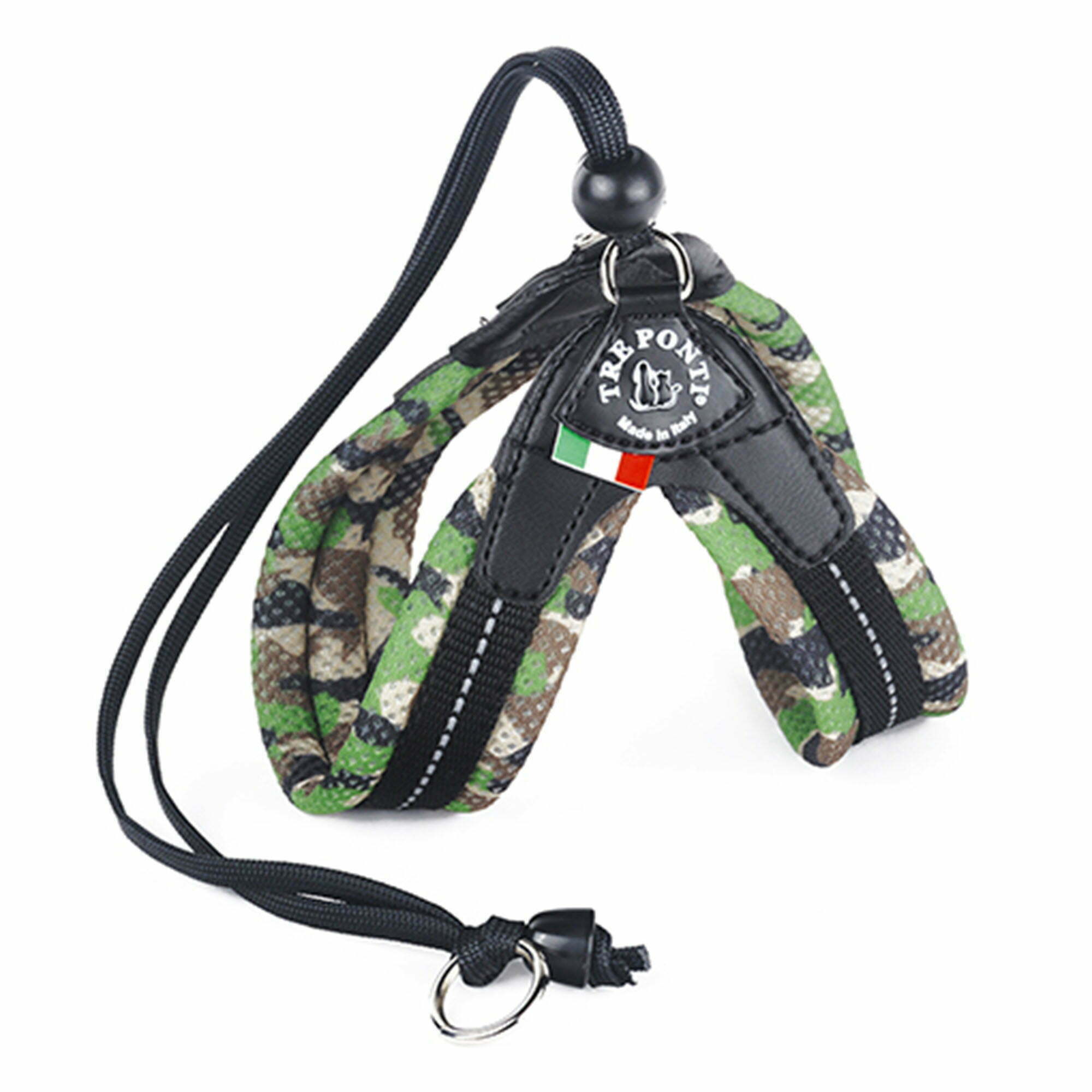 Hundsele Med Snöre Mesh Grön Camo, Nr 1 Halsband & selar Pawpalace