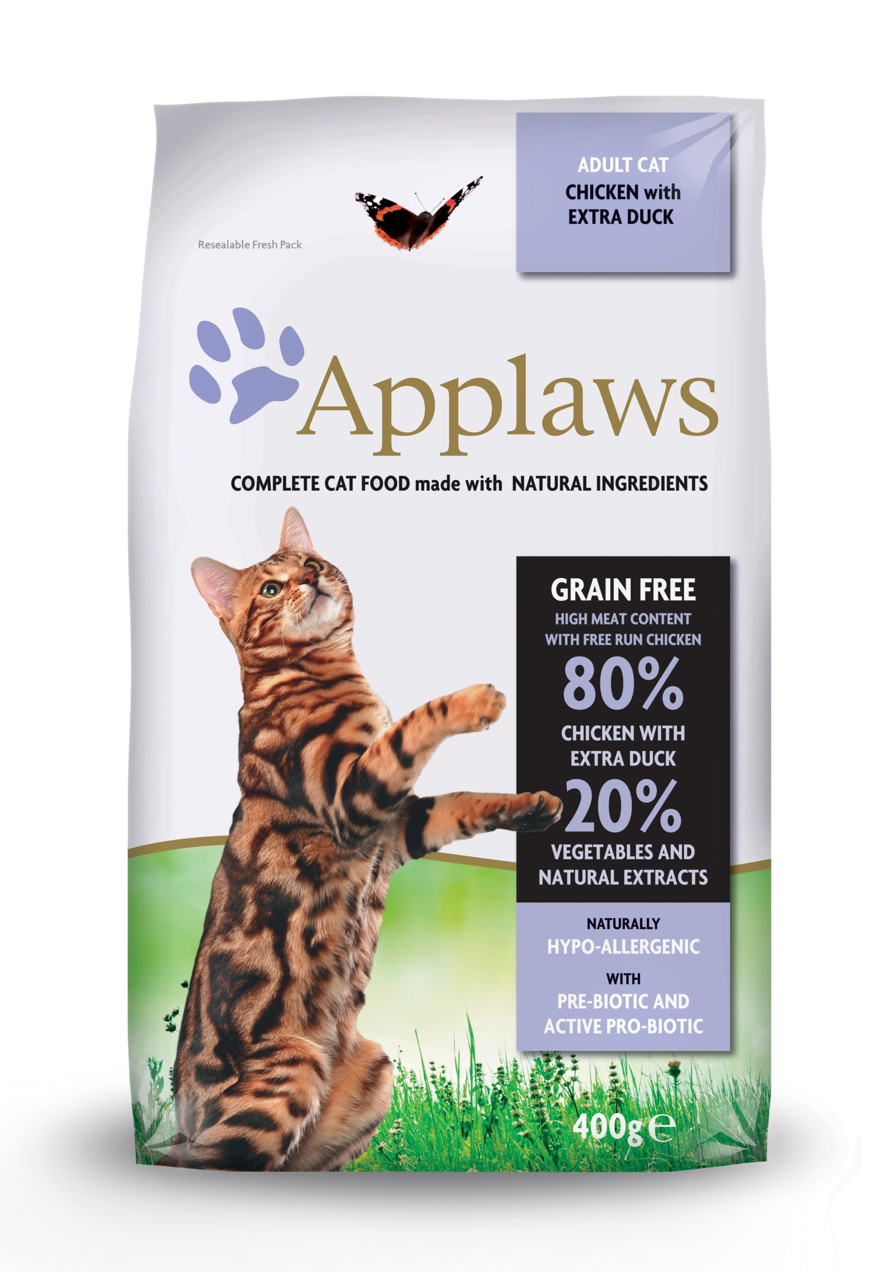 Applaws Dry Kattmat Kyckling och anka, 400g Katt Pawpalace