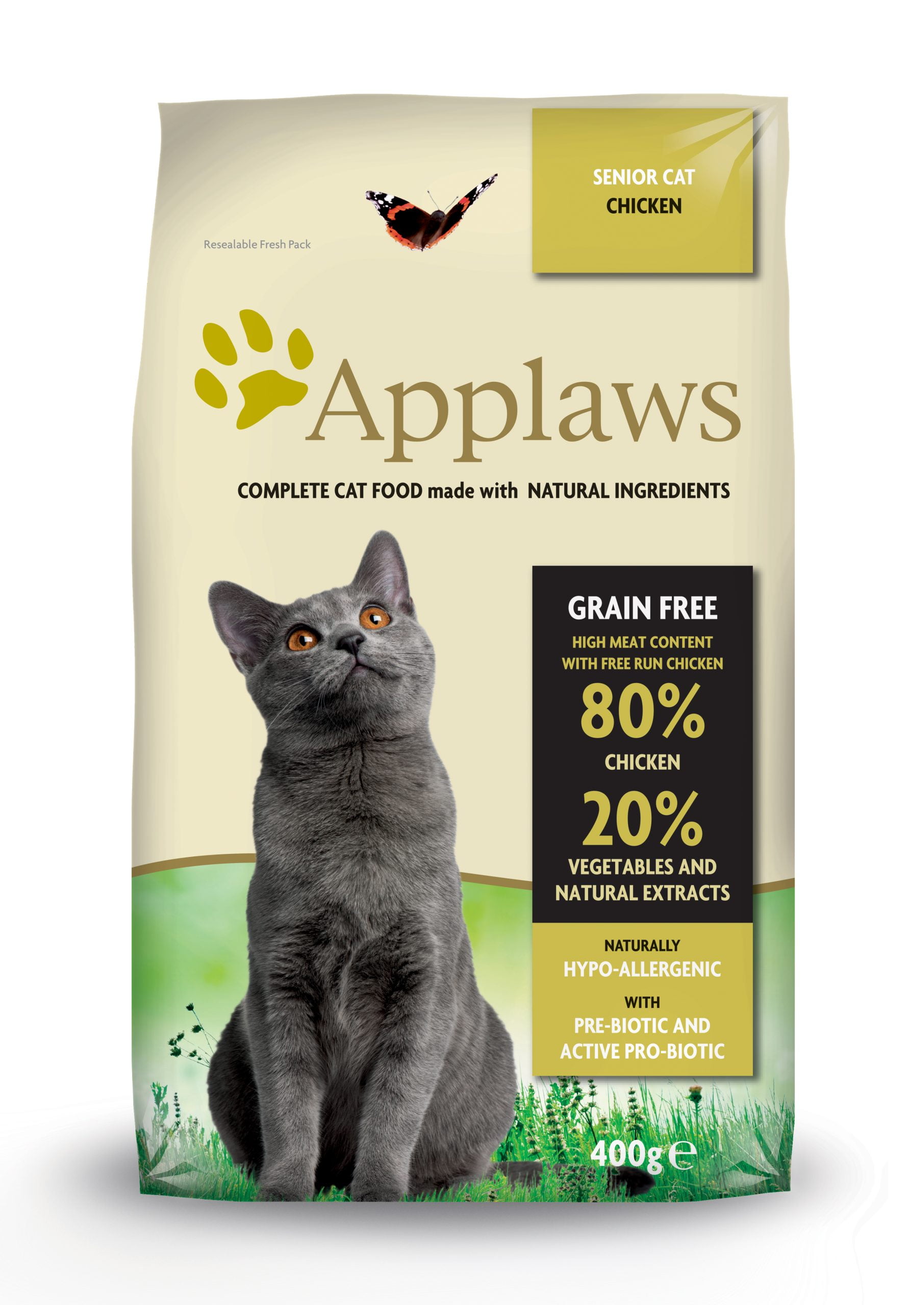 Applaws Dry Senior Kattmat Kyckling, 400g Katt Pawpalace