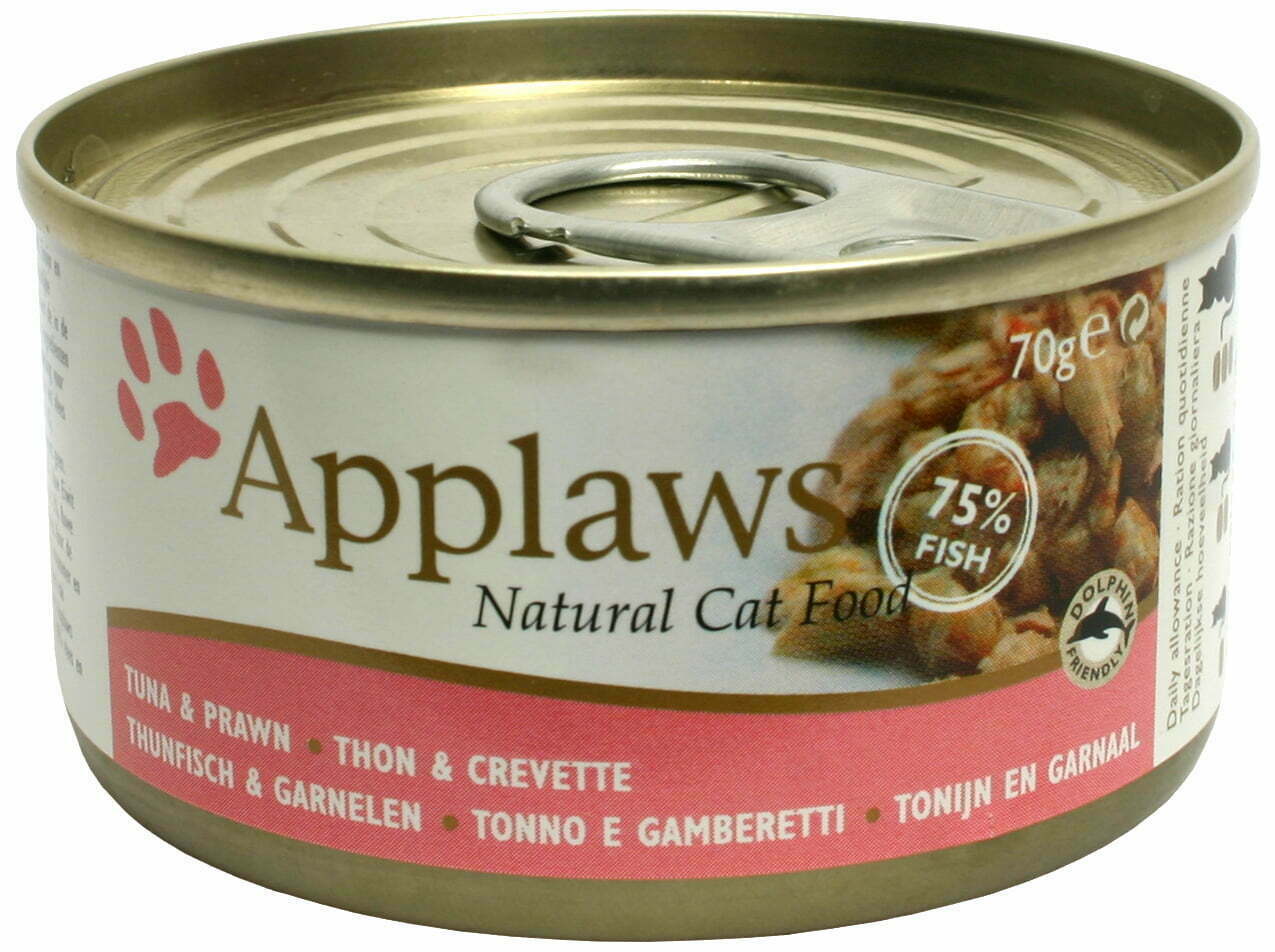 Applaws Kattmat Tonfiskfilé & Räkor, 70 g Katt Pawpalace