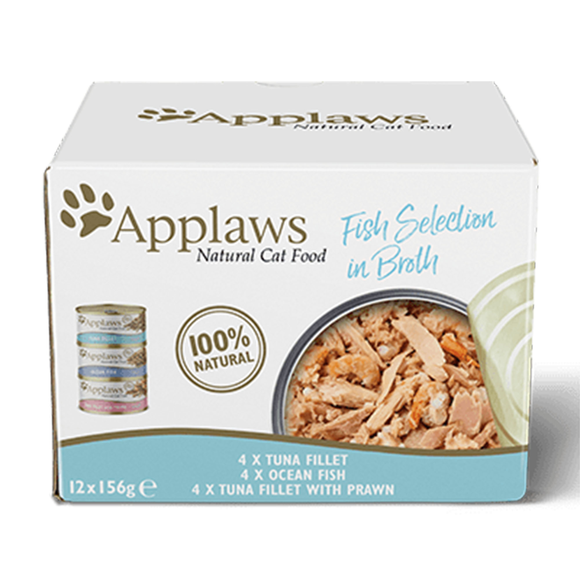 Applaws Kattmat Fish Selection 12-pack, 156 g Katt Pawpalace