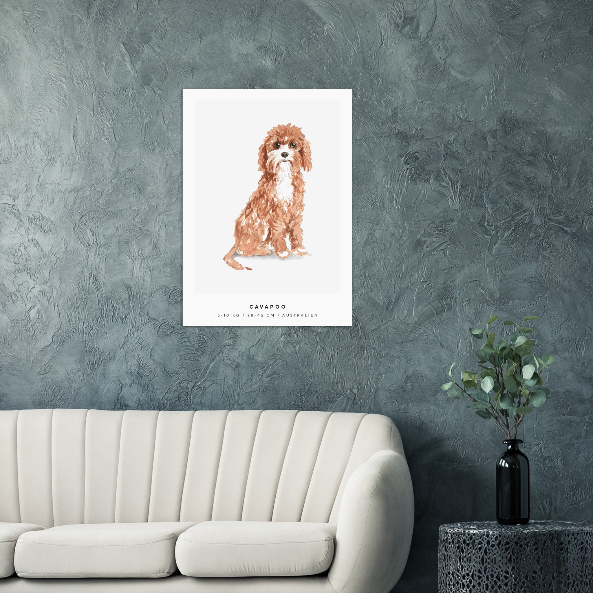 Poster Cavapoo Hund Pawpalace