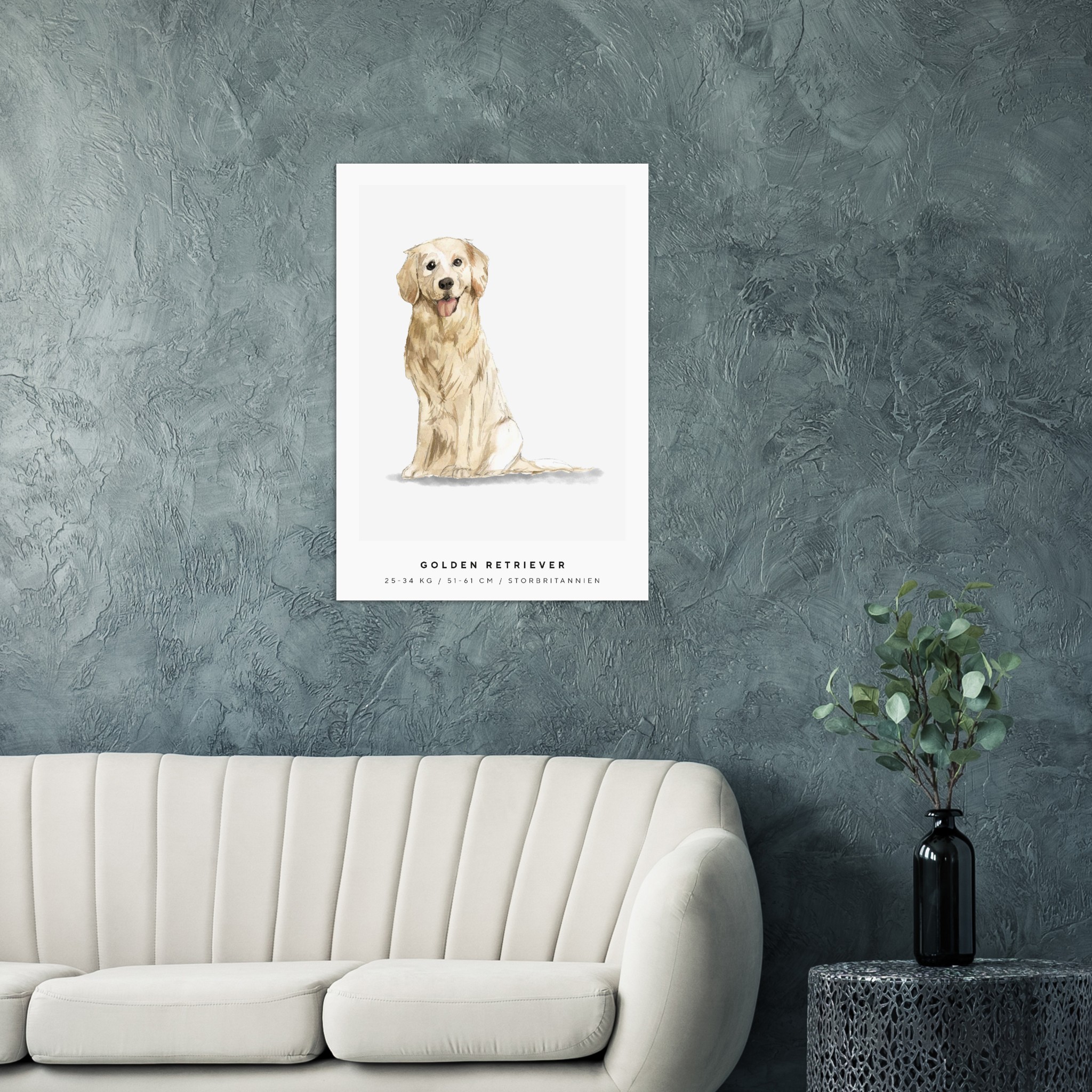 Poster Golden Retriever Hund Pawpalace